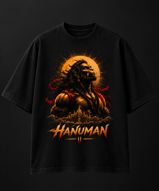 KORVIX Hanuman Oversized T-
Shirt (240 GSM)
