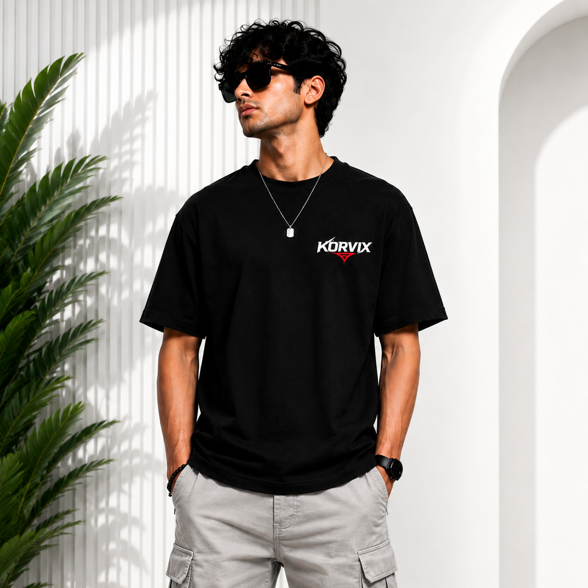 KORVIX Sukuna — Oversized Signature Tee | 240 GSM