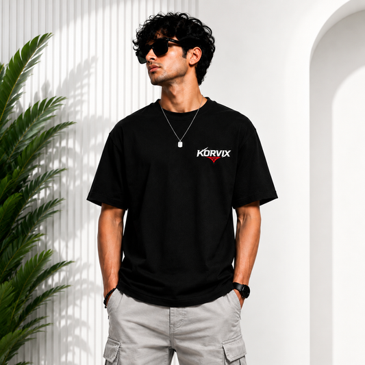 KORVIX Sukuna — Oversized Signature Tee | 240 GSM