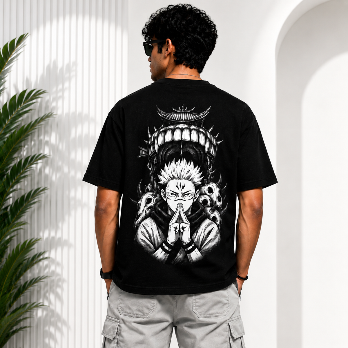 KORVIX Sukuna — Oversized Signature Tee | 240 GSM